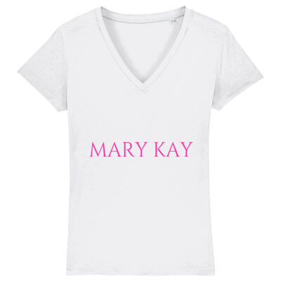 MARY KAY T-SHIRT V-NECK PINK FONT Thumbnail