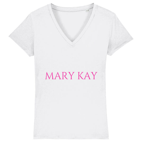 MARY KAY T-SHIRT V-NECK PINK FONT Thumbnail