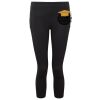Women's TriDri® recycled performance leggings 3/4 length Thumbnail