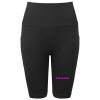 Women’s TriDri® ribbed seamless '3D Fit' cycle shorts Thumbnail