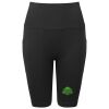 Women’s TriDri® ribbed seamless '3D Fit' cycle shorts Thumbnail