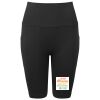 Women’s TriDri® ribbed seamless '3D Fit' cycle shorts Thumbnail