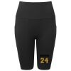 Women’s TriDri® ribbed seamless '3D Fit' cycle shorts Thumbnail