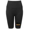 Women’s TriDri® ribbed seamless '3D Fit' cycle shorts Thumbnail