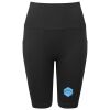 Women’s TriDri® ribbed seamless '3D Fit' cycle shorts Thumbnail